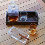 Handcrafted Glass Ashtray from Turkey