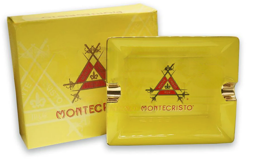 Montecristo Yellow Ceramic Ashtray