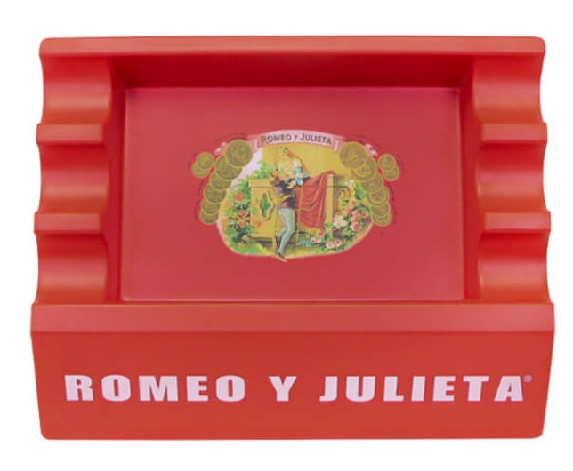 Romeo y Julieta Large Red Indoor-Outdoor Melamine Ashtray