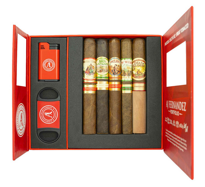 Unbox the Magic: AJ Fernandez Expedition Sampler with Cutter & Lighter Included!