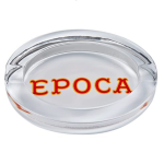 Ferio Tego Epoca Nat Sherman Oval Glass Ashtray